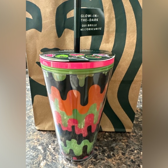 NWT Starbucks Halloween 2023 Grande Glow in the Dark Drip 16oz. Tumbler - Picture 2 of 5